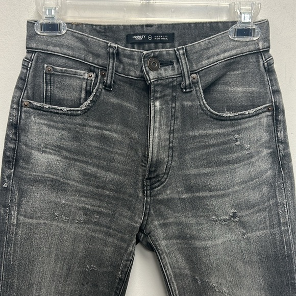 Moussy distressed faded Black Jeans - Picture 2 of 6